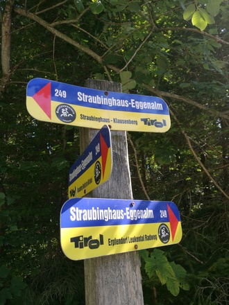 Wegweiser Straubinger Haus