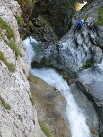 Blick hinunter zum rauschenden Galitzenbach