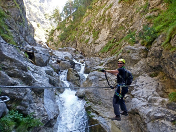 Zweite Seilbrücke kurz vor dem Ausstieg