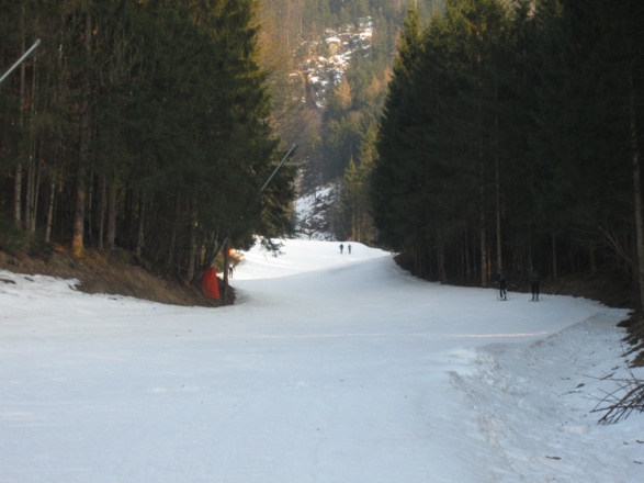 Die Talabfahrt Mittelstation - Königsee.