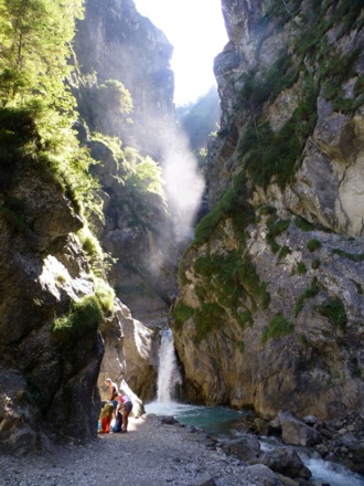 Einstieg vom Klettersteig (B)