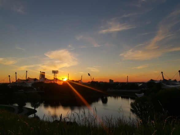 Sonnenuntergang vom Olympiaberg