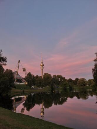 Ausblick Olympiasee und Olympiaturm