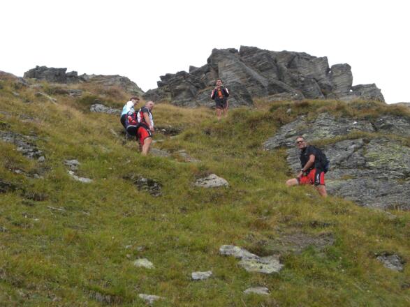 Aufstieg zum Gipfel des Salzachgeier