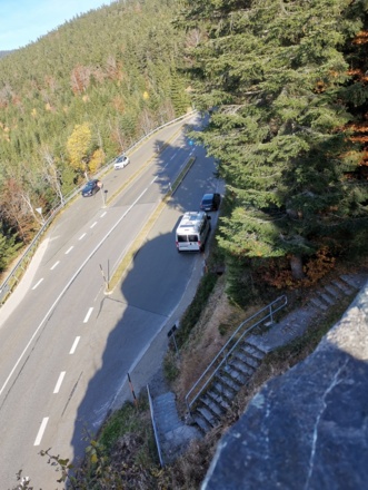 Parkplatz unterhalb der Hindenburgkanzel