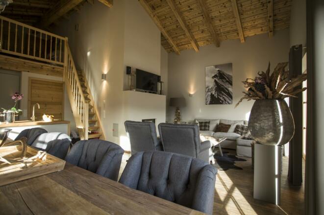 Wohnbereich mit Saunalandschaft