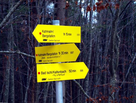 Wegtafel 875 m