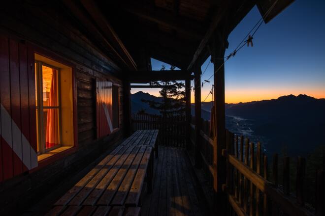 Hochstadelhütte - Blick ins Obere Drautal