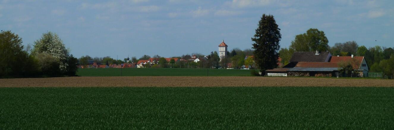 Stadt mit St. Paul und Wasserturm