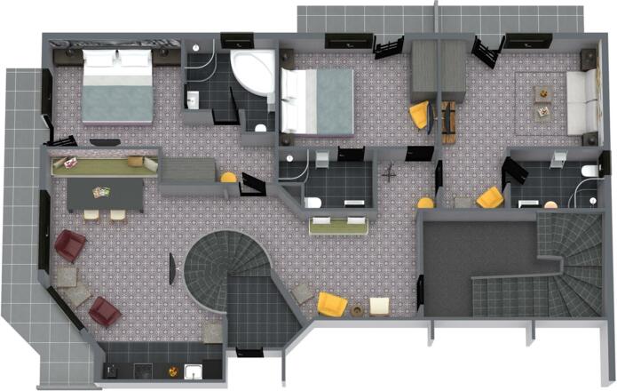 Layout - Top1 Deluxe Apartment