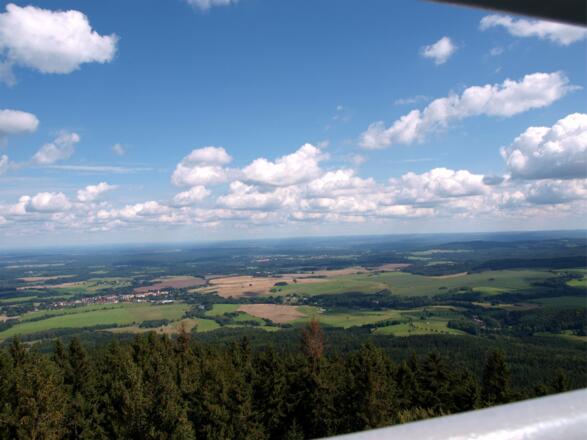 Kravi hora 985m, Blick nach Norden
