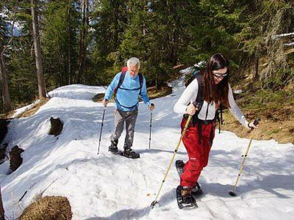 Beim Schneeschuhwandern