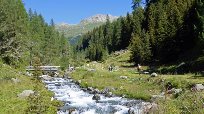 Im Trojertal kurz vor dem Eingangsportal