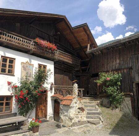 Haus Ansicht frontal Rosen