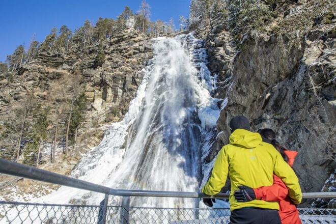 Stuibenfall im Winter