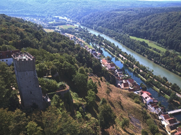 Burg Randeck und Essing im Altmühltal