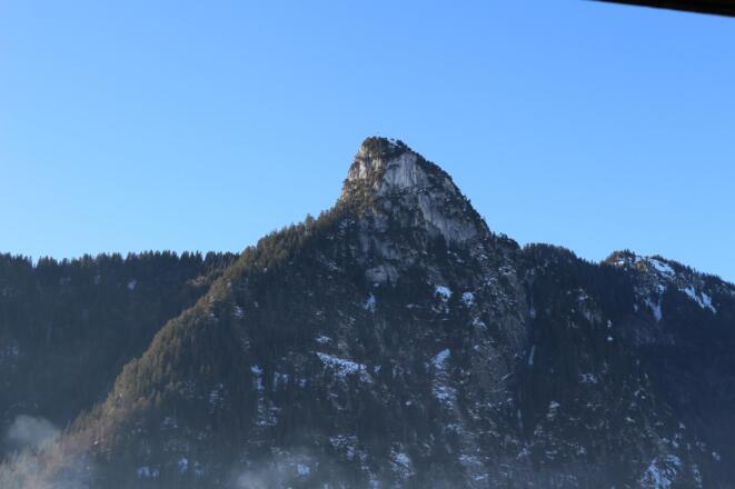 Blick vom Balkon auf den Kofel