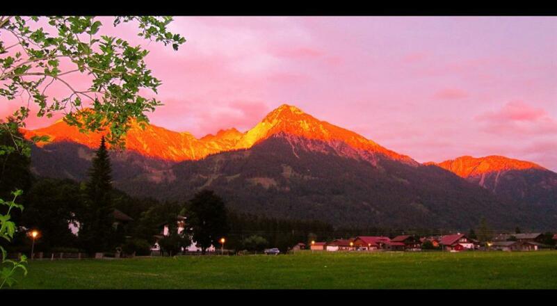 Abendstimmung in Fischen im Allgäu