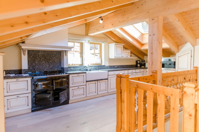 spacous kitchen in the 2nd level