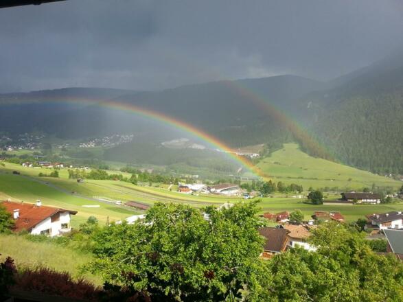 Blick nach Mieders nach Gewitter