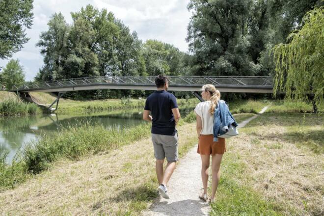 Spazieren entlang der Mangfall