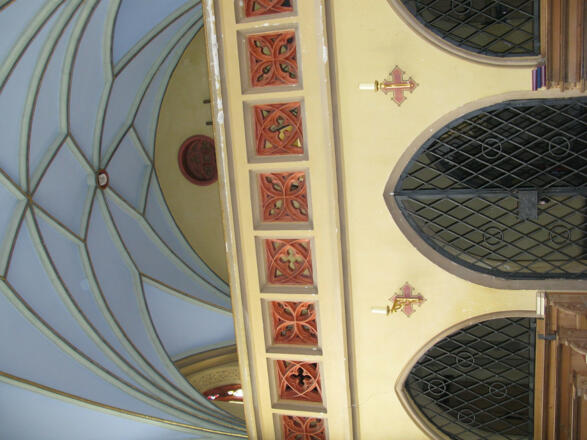 Empore mit Netzgewölbe in der St. Anna Kirche Unterbruck bei Fahrenzhausen