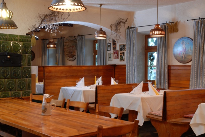 Gaststube vom Hörger Biohotel Tafernwirtschaft