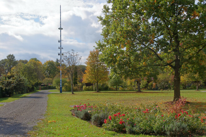 Gemeinschaftswiese im Kleingartenpark Tuching in Freising