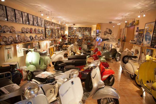 Verschiedene Vespa-Modelle©Vespa Museum