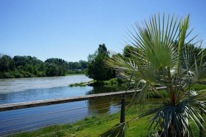 Blick zum Innspitz - dort fließen Mangfall und Inn zusammen