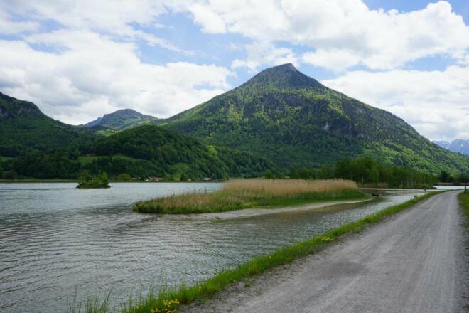 am Inndamm - Blick zum Kranzhorn