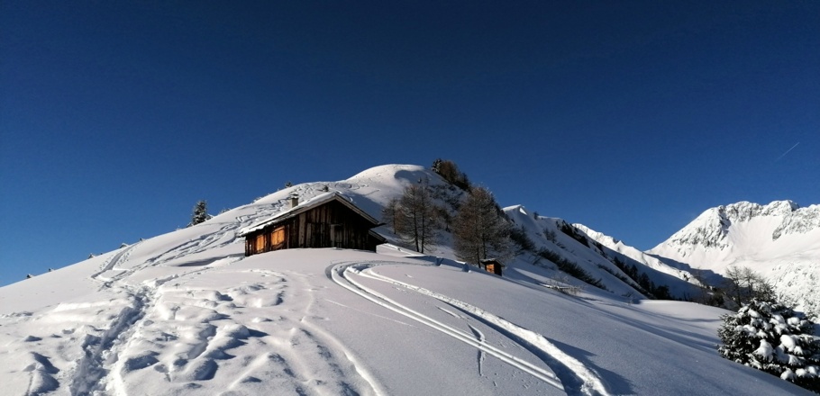 Kleine Hütte oberhalb der Bernhardseck Hütte