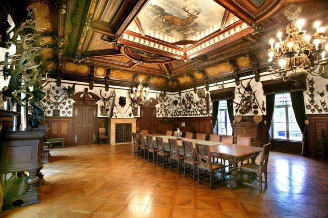 Jagdsaal vom Auer Schloss in Au in der Hallertau