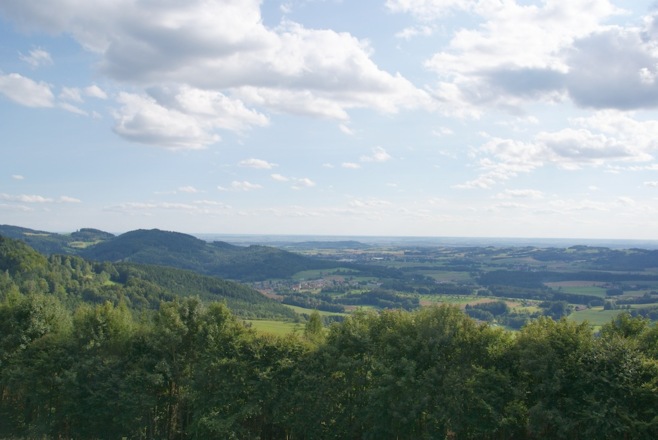 Fernsicht von Hagnberg nach Süden