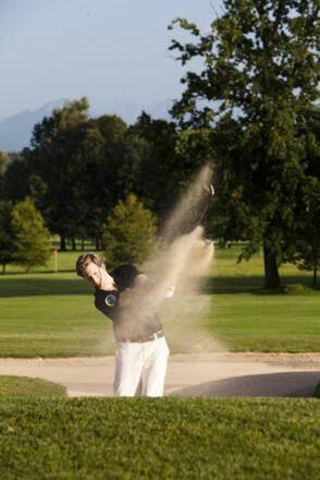 Golfer auf dem Golfplatz