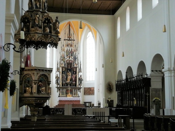 Hochaltar im St. Kastulus Münster in Moosburg