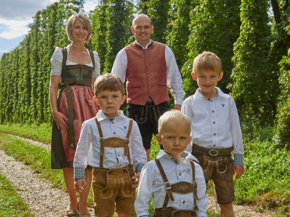 Familie Blomoser©Hallertauer Hopfenerlebnishof Blomoser