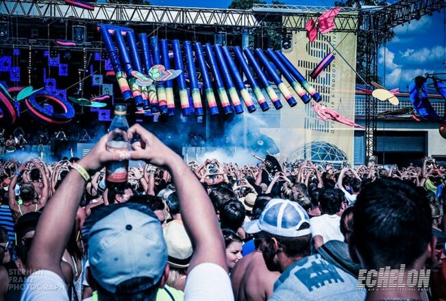 Ausgelassene Stimmung bei den Festivalgästen.