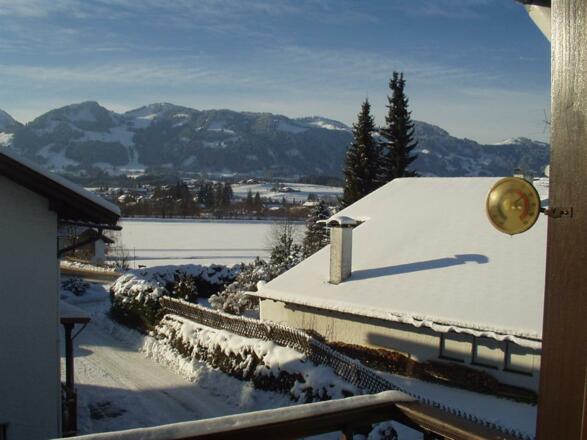 Balkonaussicht Winter