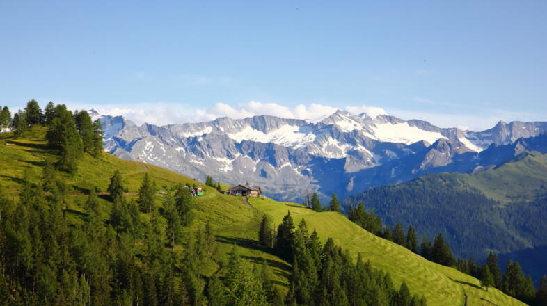 Blick auf Bichlalm