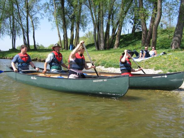Paddln in der Donau
