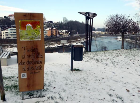 Friedensstation in Laufen.