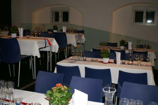 Gedecke auf der Galerie