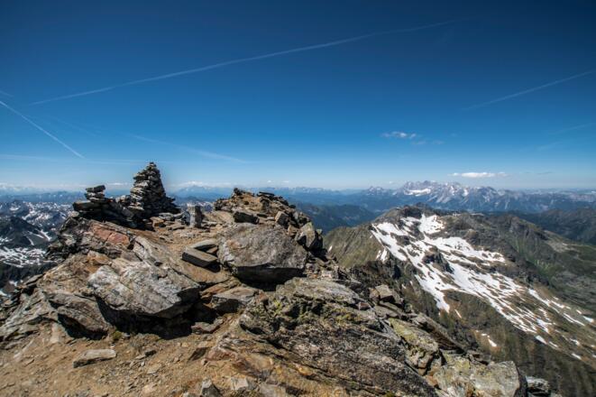 Blick vom Hochgolling Richtung Hoher Dachstein