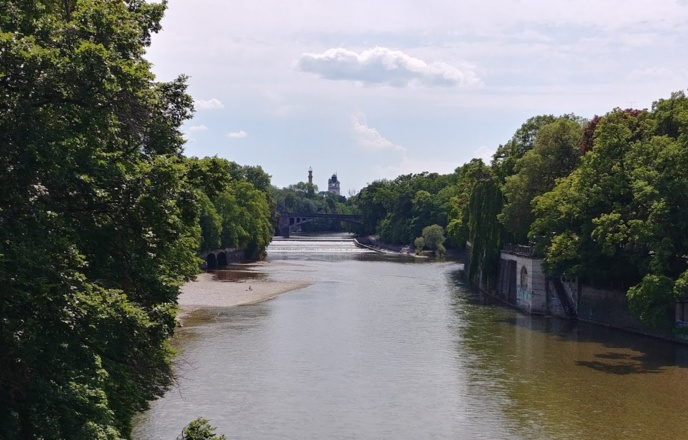 K. Weg an der Isar