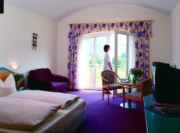 Familienzimmer auch mit Blick auf die Donau