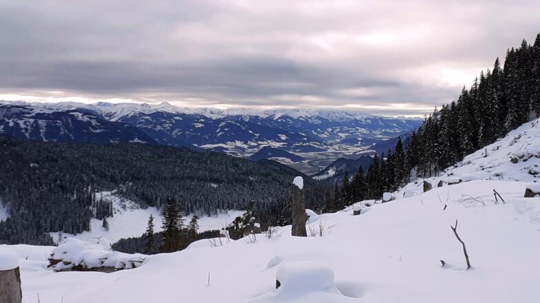 Blick westwärts ins Ennstal