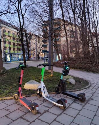 E-Scooter am Englischen Garten