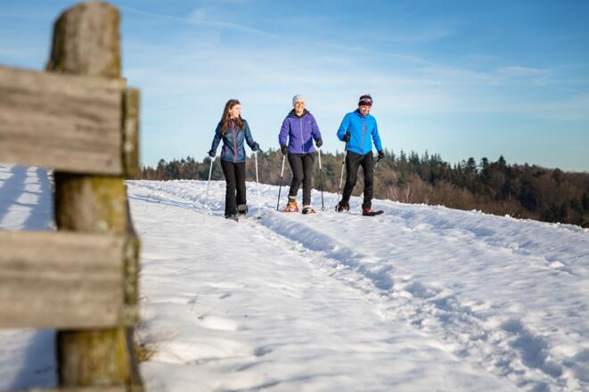 Schneeschuhwandern in Haibach