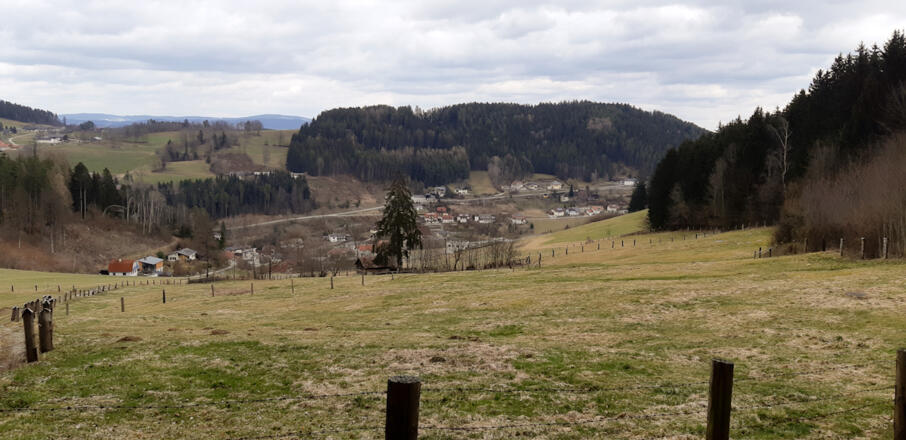 Blick zurück nach Hirschbach